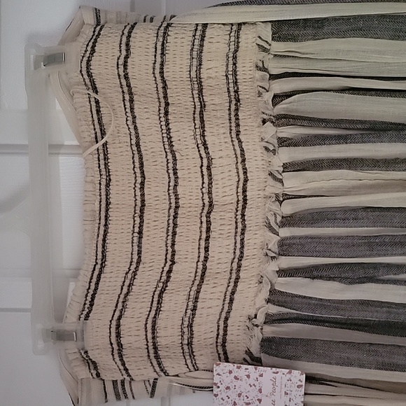 NWT Free People Striped Strapless Maxi Dress Size Large. - Picture 2 of 8